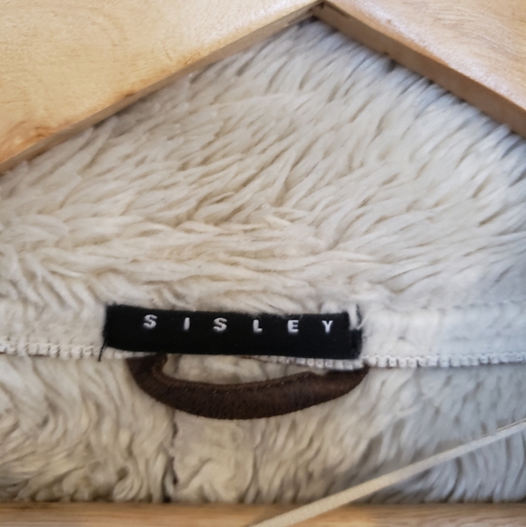 SISLEY Faux Suede and Sherpa Coat - Picture 6 of 8